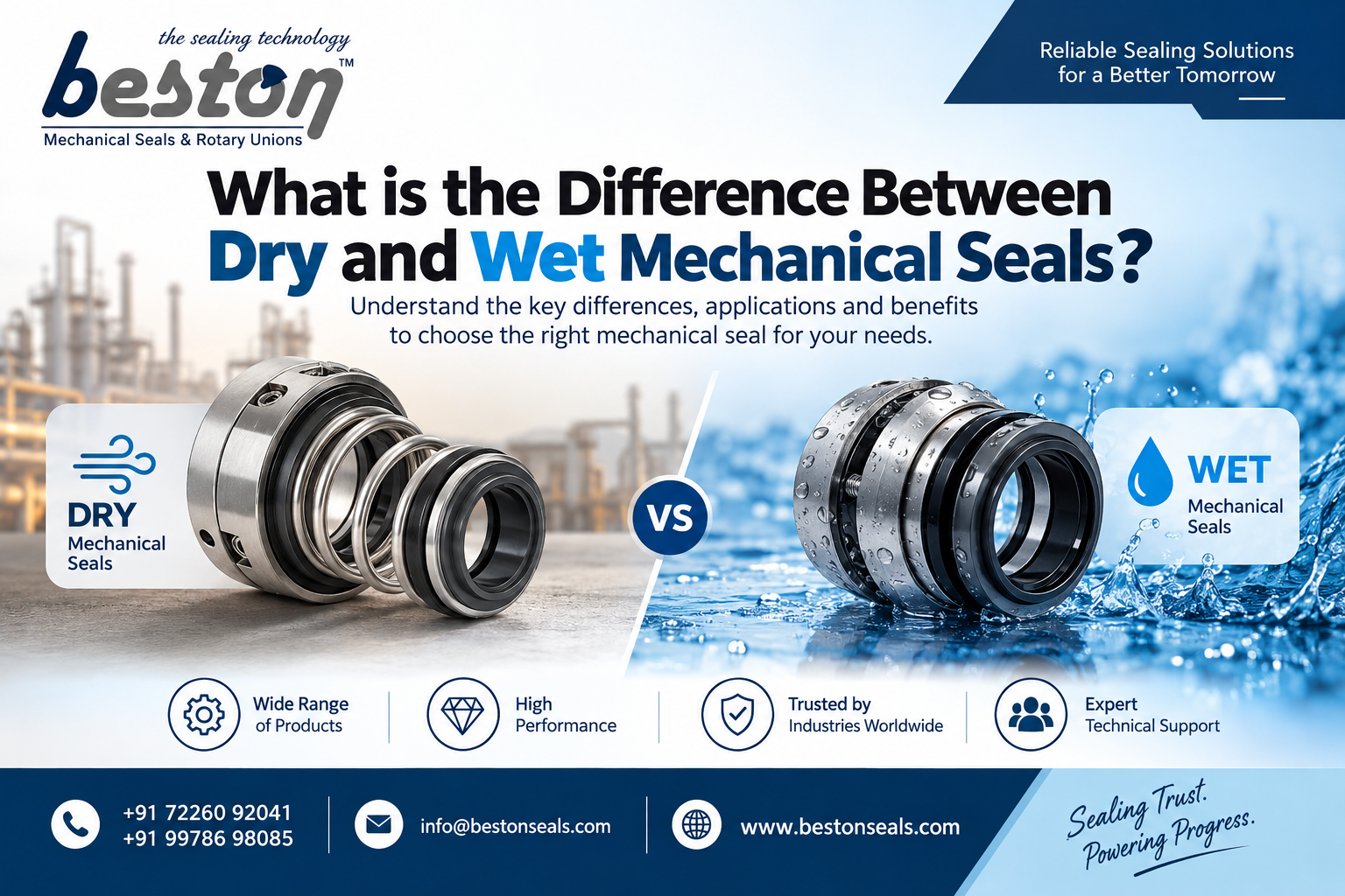 Dry vs Wet Mechanical Seals: